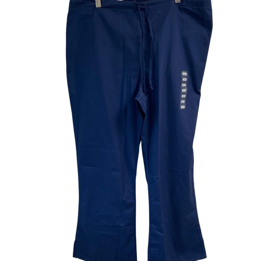 Cherokee Ladies Medical Navy Scrub Bottoms Pants Lot Of 4 Drawstring Waist Sz L